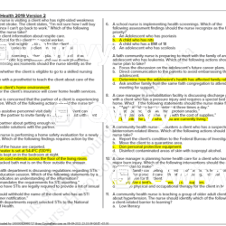 Ati community health 2019 proctored exam