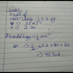 A bead is moving with a speed of 20m s