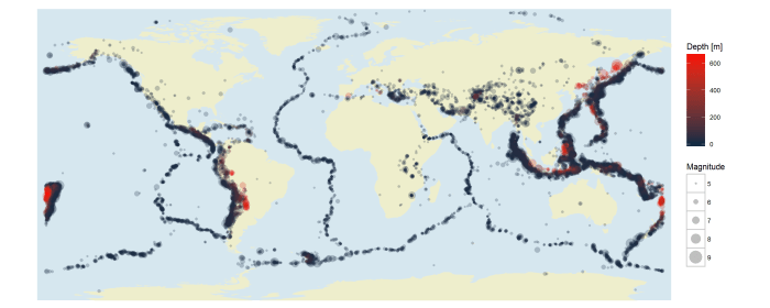 Locations of the world's major earthquakes magnitude 8.1 answer key